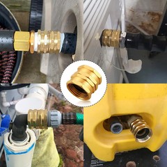 UNWAVER Garden Hose Female to Female Adapter,3/4″ GHT Heavy Duty Brass Double Fe