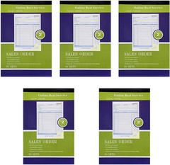 20 Pack Large Sales Order Book Receipt Invoice Duplicate Carbon Copy 50 Sets 5.5