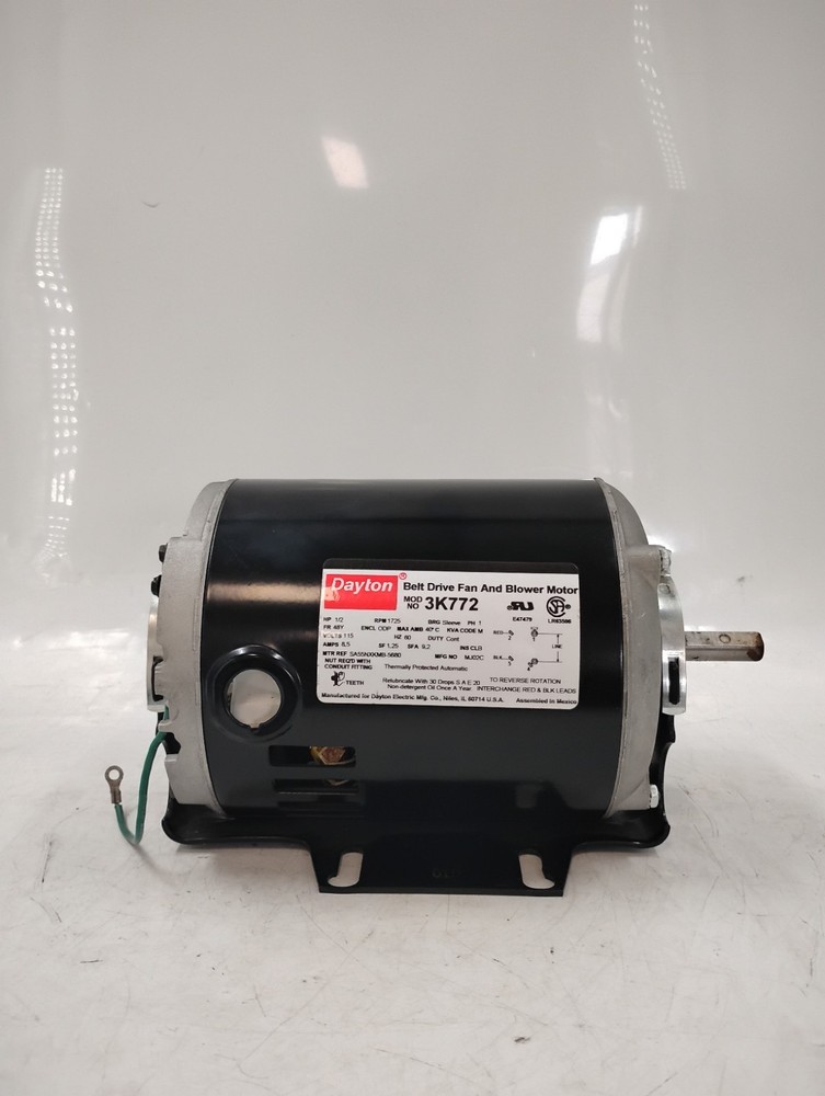 Dayton 3K772 Motor, 1/2 HP, 1725 rpm, 48, 115V [Tested] EB-20127
