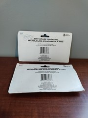 2 PACKS 6 JOT™ DRY ERASE MARKERS MULTI COLORED BLUE RED BLACK
