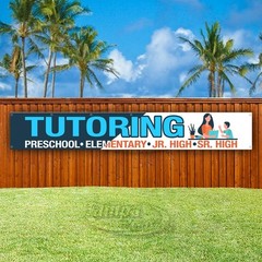 TUTORING Advertising School Students Vinyl Banner Flag Sign USA XL02493