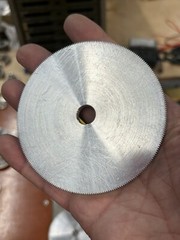 1 UNKNOWN ALUMINUM SPUR GEAR 64 PITCH 256 TEETH 1/2” BORE .200” FACE 20 DEG. PA