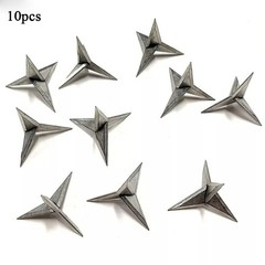 100PC Tire Puncture Spikes Heavy Portable Duty Carbon Steel Triangle Road Spikes