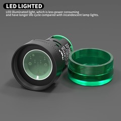 DaierTek 120V LED Indicator Light Green 110V Power Energy Pilot Light Saving Ind