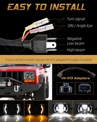 H6054 5×7 LED Headlights Mazda B2200 B2600 RX-7 Sealed Beam DRL Turn Signal DOT