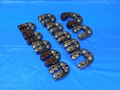 12PCS VARD SNAP THREAD GAGES 3/8-24, 5/16-24, 7/16-18, 1/2-20 NS-3 NF-3 CLASS 3