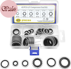 45PCS AC Gasket Sealer AC O Ring Seal Kit Versatile AC Seal Kit for Fixing Car A