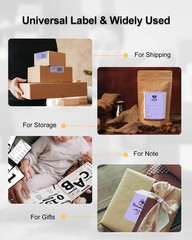 500PCS 4×6 Thermal Shipping Labels – Purple Fanfold Compatible with Rollo, MUNBY