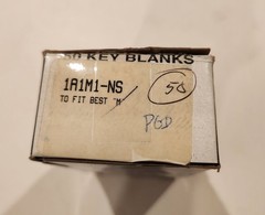 JET – Full Box – 50 Nickel Silver KEY BLANKS – Type M Keyway – 1A1M1-NS