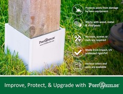 4×4 Post Protector – Fits Standard 3.5″x3.5″ Wood or Metal Posts – 4in High -…