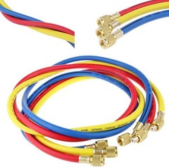 AC Charging Hose Tube, 72″ HVAC Gauges Hoses Refrigerant Charging Hose for R1…