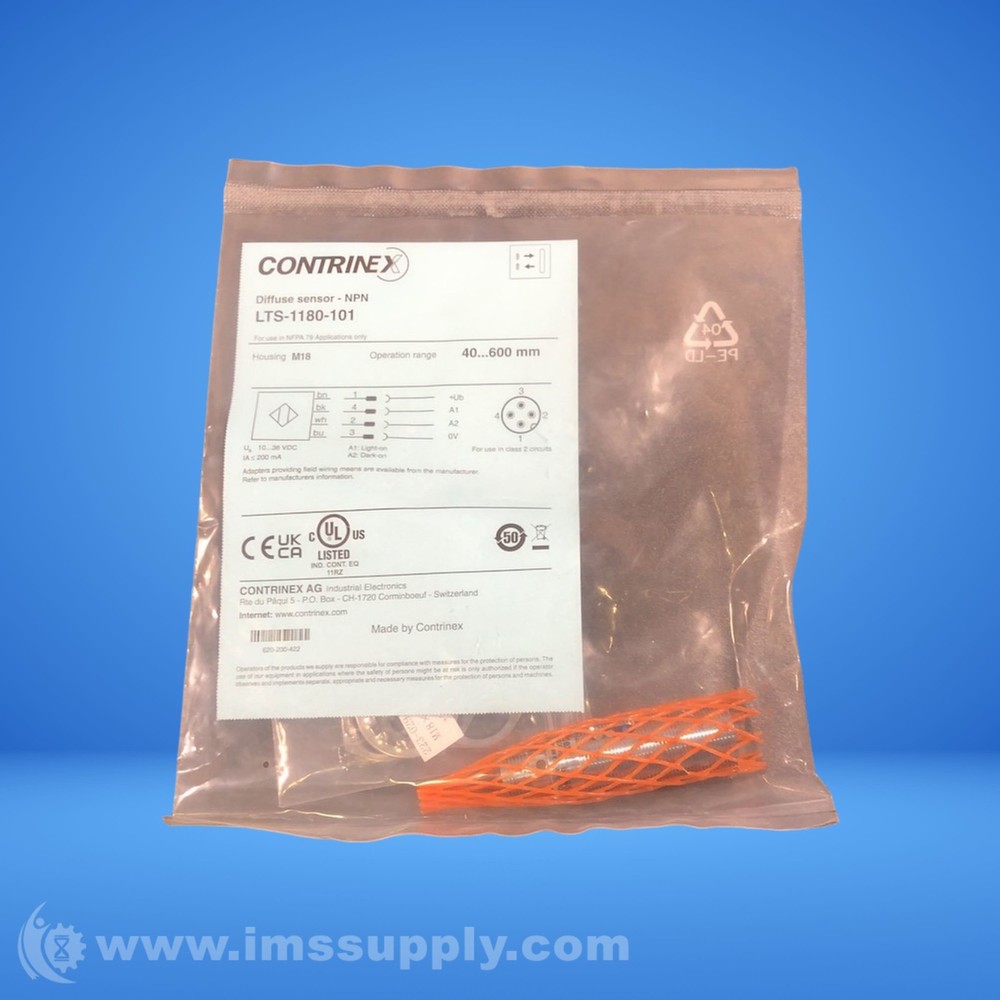 Contrinex LTS-1180-101 Heavy Duty Photoelectric Sensor FNFP