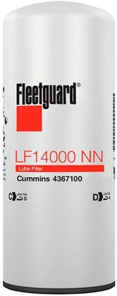 LF14000NN Fleetguard, Lube Filter (Pack of 1) Extends Engine Life