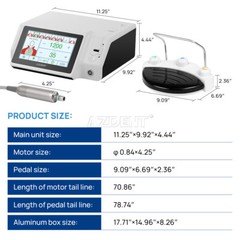 Dental Touch Implant System Surgical LED Motor Brushless /20:1 Implant Handpiece