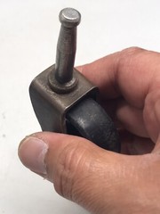 2 VTG Stem Type Furniture Chair Caster w/ Black Plastic Wheels 3.25″ Tall
