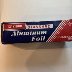 12” x 900 ft Aluminum Foil Roll Foodservice Wrap MISSING End Caps