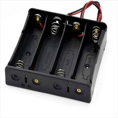 Black Plastic DIY Battery Storage Case Clip Holder Container Box Wire Lead Pin