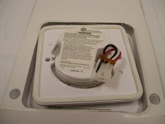 NOS KIDDE #KN-SMFM-i KNSMFMi 120V AC Low Profile Smoke Alarm Silhouette SAU3308