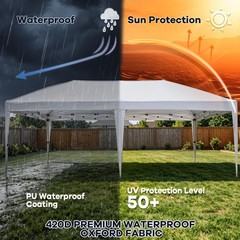 Havzeno 10X20 Ft Pop Up Canopy Without Sidewall Commercial Waterproof Canopy