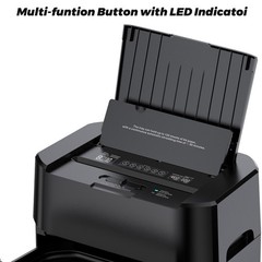 QUIETLEMON 100-Sheet Auto Feed Paper Shredder 4.5 Gall Commercial P-4 Cross Cut.
