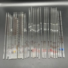 Lot Of (34) Mixed Kimax Glass Bulb Volumetric and Serological Pipettes