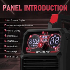 55Amp Plasma Cutter,Non-Touch Pilot Arc Blowback Cutting Machine,110/220V,Non HF