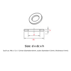 PE Nylon Transparent Flat Washer Soft Plastic Insulation Gasket M2M3M4M5M6M8-M22