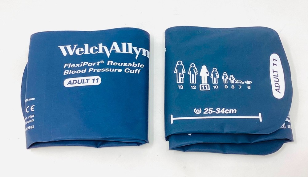 Welch Allyn REUSE-11 FlexiPort Blood Pressure Cuff Adult Reusable – LOT of 2