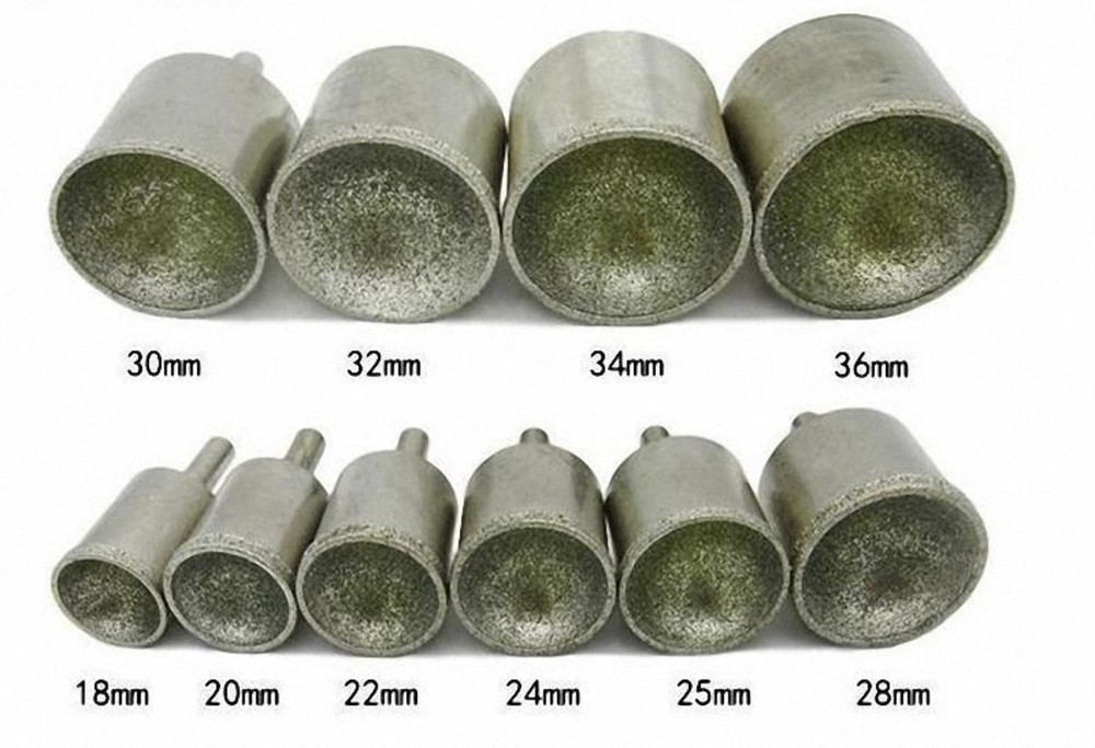 Select Dia. 3mm – 36mm Diamond Spherical Concave Head Grinding Bit Grit 100