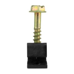Skywalker Single Cable Flexible Screw Clips (100 Pack, Screw Depth: 7/8″, Black)