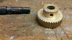 IKO LSAG12 e323 49 058 LINEAR BALL SPLINE SHAFT & gear 87.5mm japan
