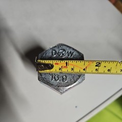 M27 – 3.00 x 60 Class 10.9, M27-3.00 Hex Head full thread, zinc coating