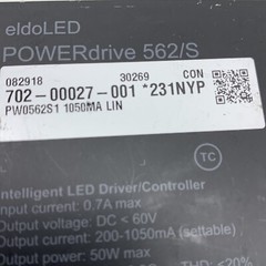 eldoLED Powerdrive 562/S Intelligent LED Driver/Controller 1050mA 60VDC 50W