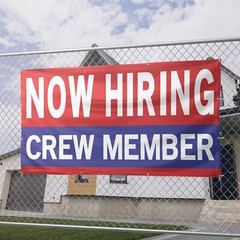 Now Hiring Crew Member 13 oz Heavy Duty Vinyl Banner Jobs Available Help Wanted