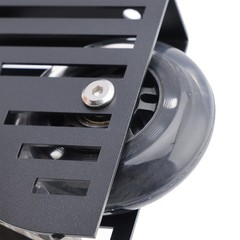 Rolling Library Sliding Ladder Hardware Kit with Brake 3.3FT Round Tube.