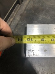2” X 3-1/2” ALUM. 6061 FLAT BAR SOLID 10-3/8”Long Bar Stock Left Over Stock