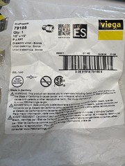 LOT OF 9 Viega LLC 79155 ProPress Di-Electric Union 1/2″ x 1/2″ D x F NPT FNFP