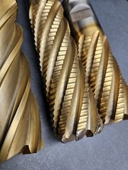 US MADE! 2″ Cobalt & HS End Mill Lot Square Roughing Corner Radius Machinist