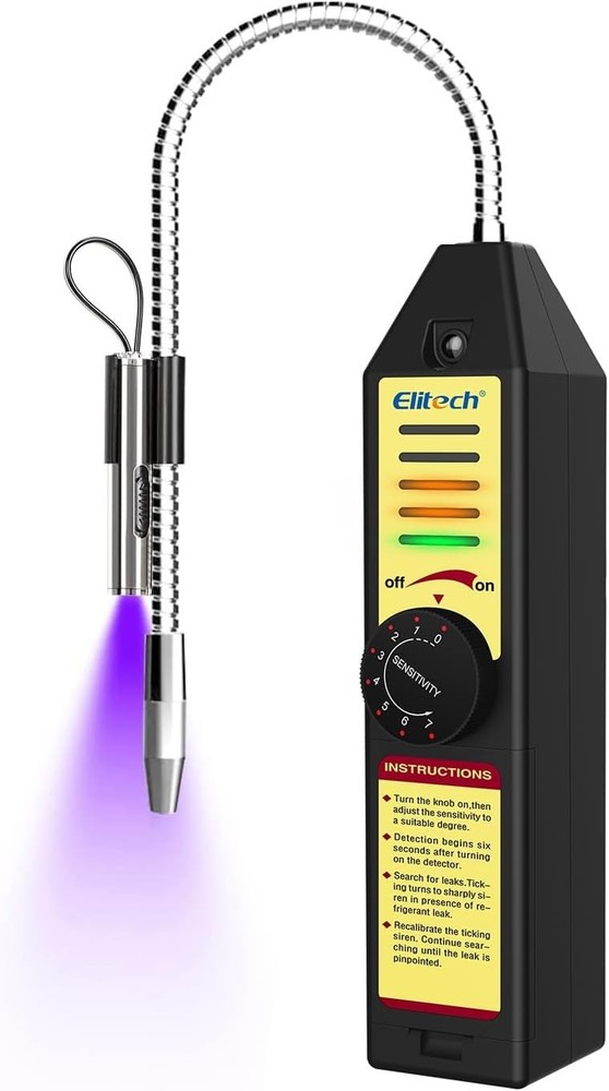 Elitech WJL-6000S Updated Refrigerant Halogen Leak Detector HVAC Tester