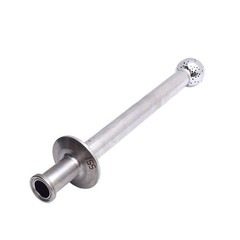 ISS Sanitary Supply Tube With Spray Ball 1/2in Tri-Clamp, 8.12in Internal Length