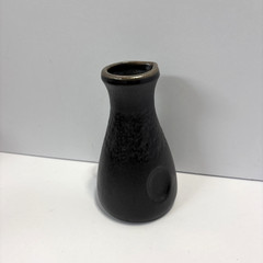 ACOPA Sake Bottle 8.5oz Black Matte Textured Stoneware HeikaCollection Lot of 8