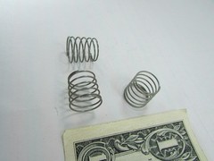 25 Light Steel Coil Springs, 10 Ounces, Conical Compression 15MM OD x 15MM Long