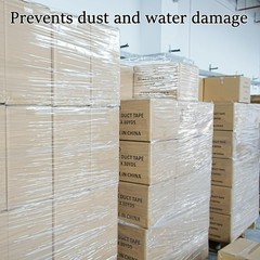 Durable 80 Gauge Clear Stretch Film with Handles – 12” x 1000′ for Easy Packing