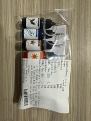 Temporary Tattoo Ink and Small, Black Red Brown Green Purple Blue Orange