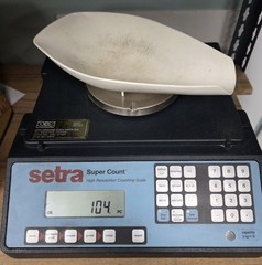 Setra Super Count High Resolution Counting Scale Digital Display 12.5KG/27LB