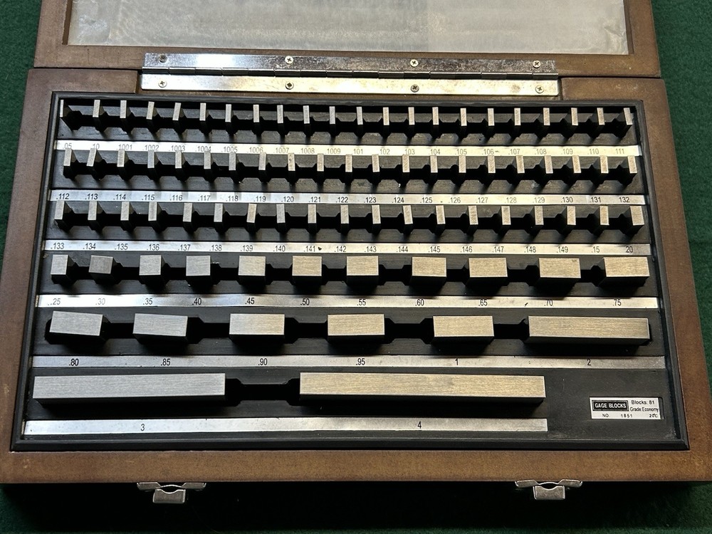 Starrett RS81B Global Series Gage Block Set Steel .05″-4″ (81 PCS) Complete Set
