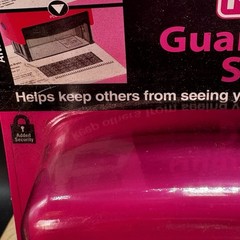 Kespon Plus Guard Your ID Stamp Large Pink Black Ink Brand New Vintage 1980s