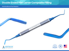 Dental Plastic Instrument Double Ended Flat Carver Composite Filling ARTMAN