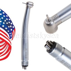 1/5/10Pcs Dental High Speed Handpiece Push Button Turbine 4 Hole Standard Head