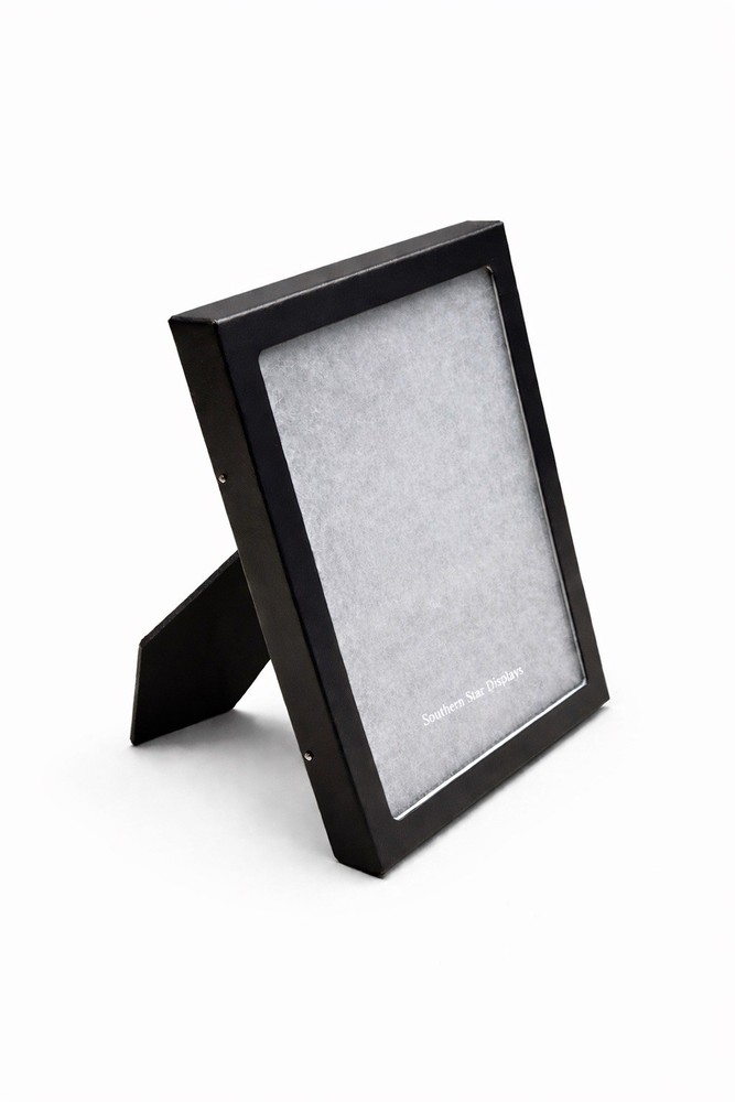 Easel Backed 6 X 8 X 3/4” Riker Display Case with Glass Top & Poly Filling
